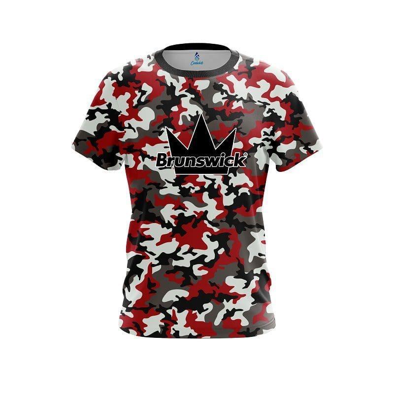 New Brunswick Cute Garden Gnome Floral Split Color Bowling Jersey Short Sleeve Performance Sports Tee Fan Casual Streetwear
