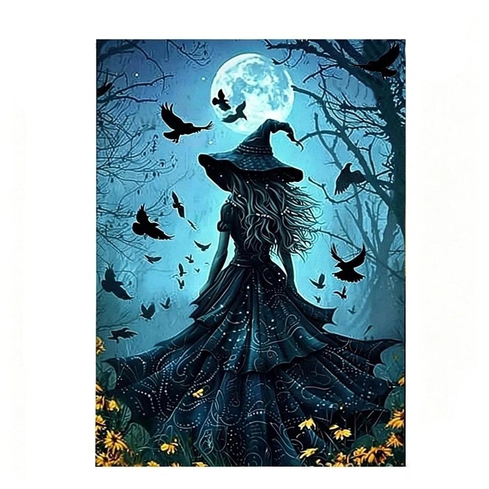 Ghost Welcome Garden Flag Witch Cat Background Cloth Garden Art Halloween Flag Outdoor