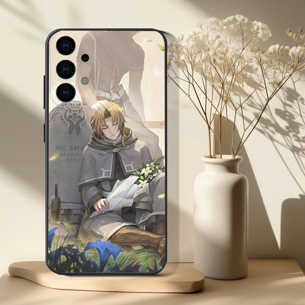 Mushoku Tensei Jobless Reincarnation Phone Case For Samsung S 25,24,23,22,30,21,10,9,Ultra,Plus,Lite,FE,4,5G Black Soft Case
