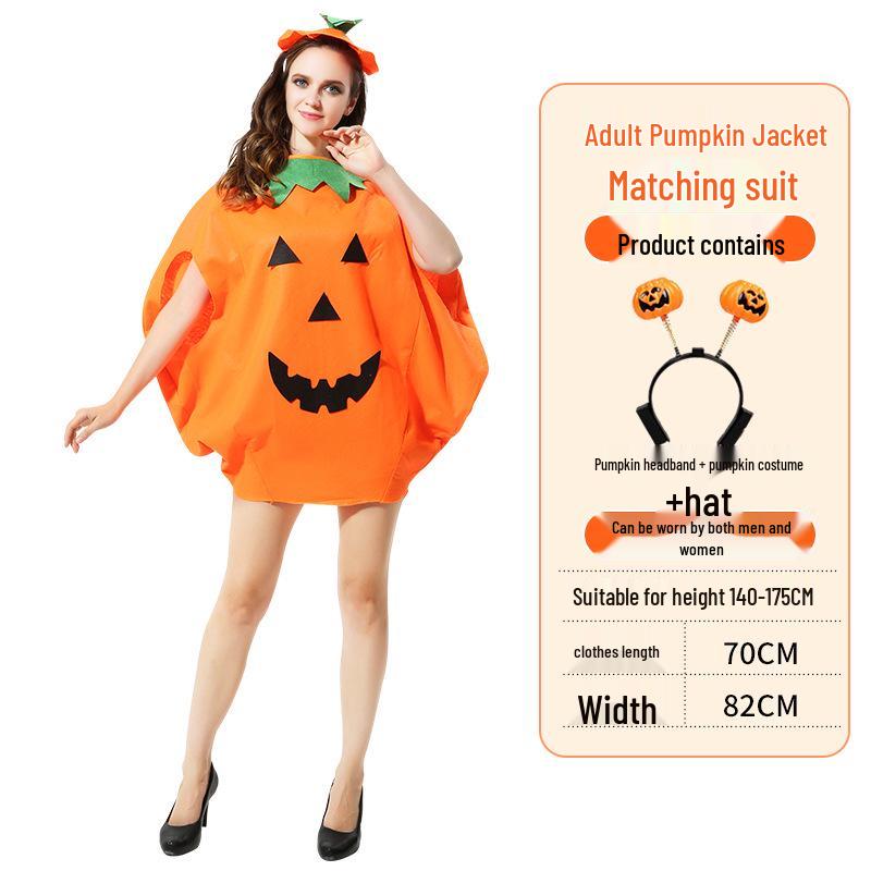 Halloween Pumpkin Costume: Kids' & Adults' Cosplay Outfit for Performances