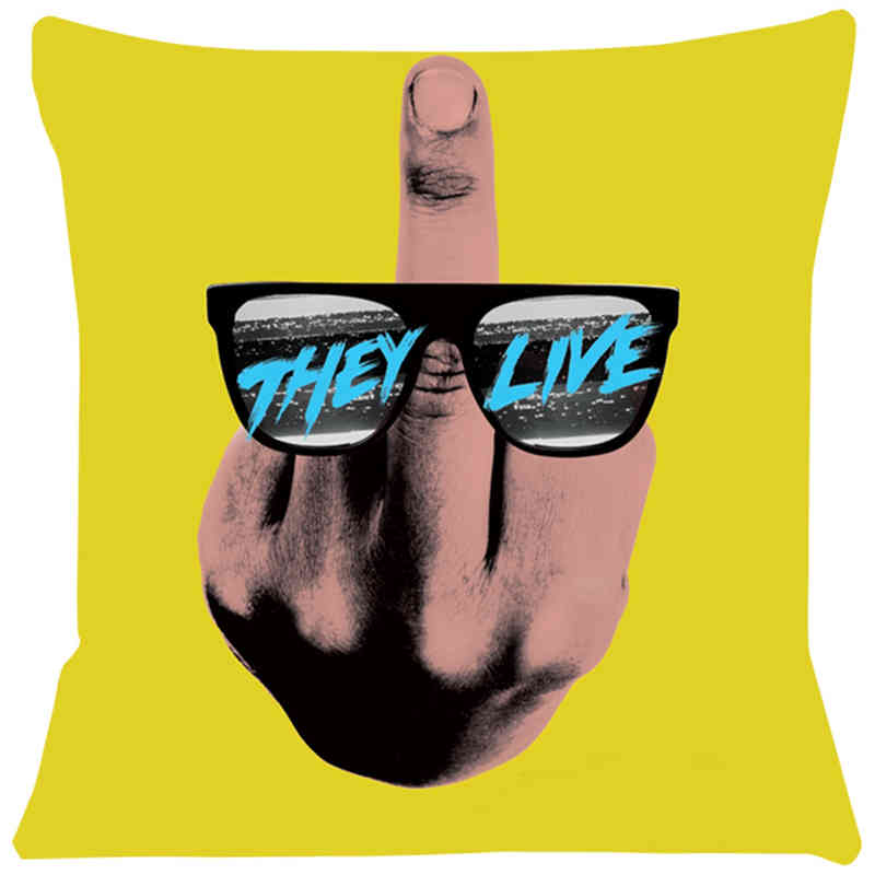 They Live Cushion Cover Comfortable Short Plush Pillow Cases Chair Car Sofa Pillow Cover Home Decorative SJ323