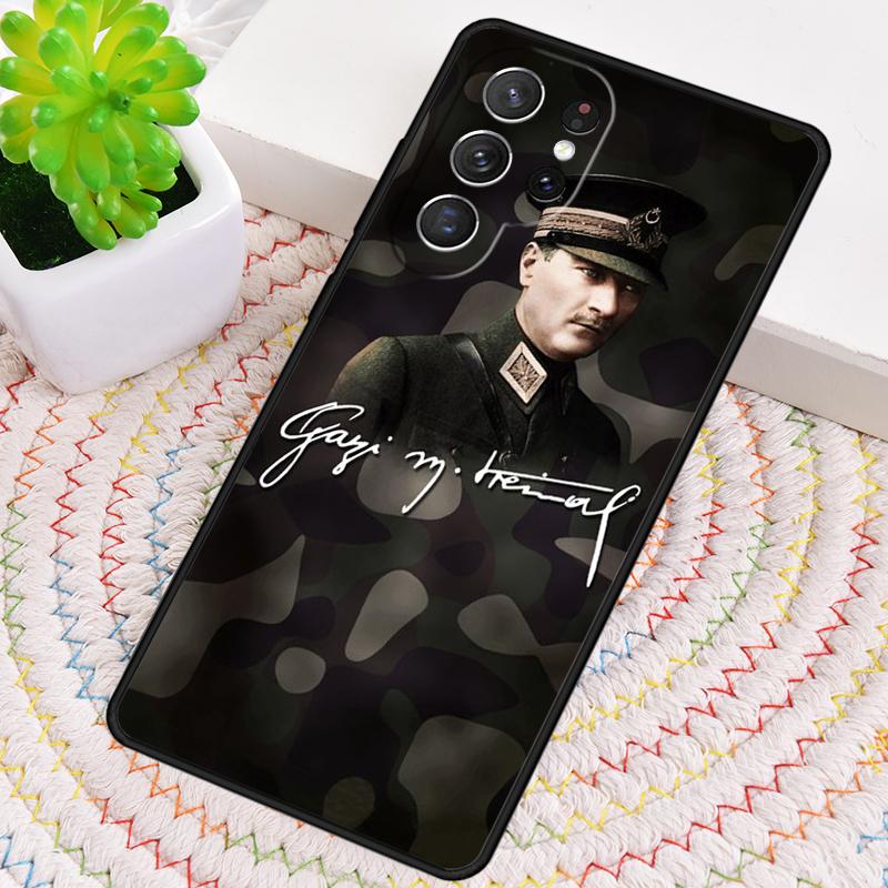 Mustafa Kemal Ataturk Silicone Phone Case For Samsung Galaxy note 10 pro S26 S25 S24 S23 S22 S21 Plus S25Ultra Capa Cover