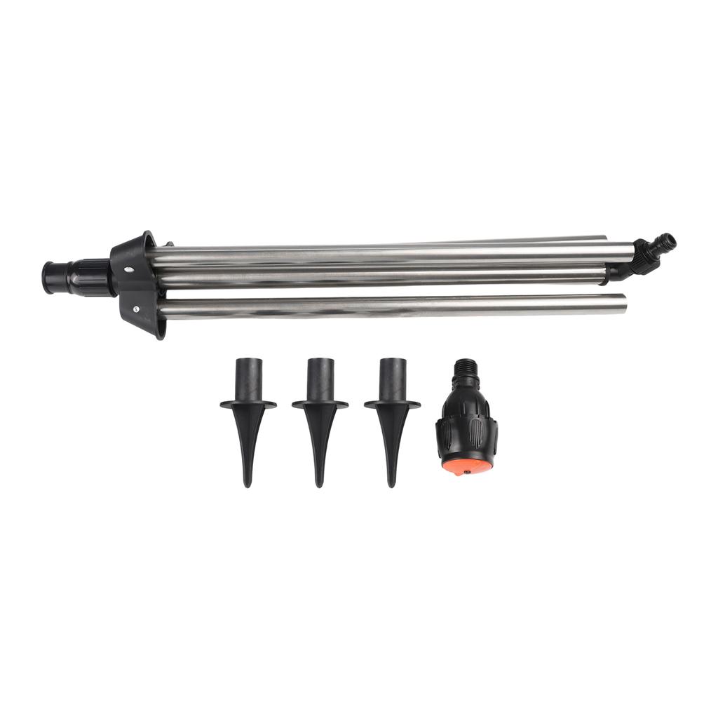 Adjustable Spraying Rotating Sprinkler 360 Degree Rotation Easy Installation Flexible Spray Distance Height-adjustable Tripod