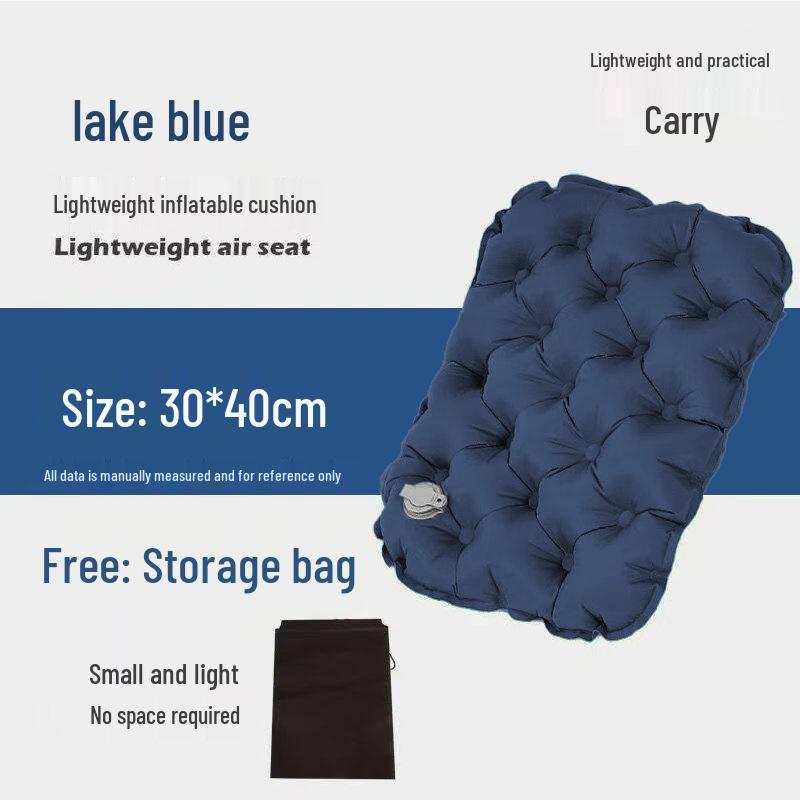 Portable Lightweight Inflatable Outdoor Camping Seat Cushion - Moisture-Proof for Hiking, Concerts, and Outings