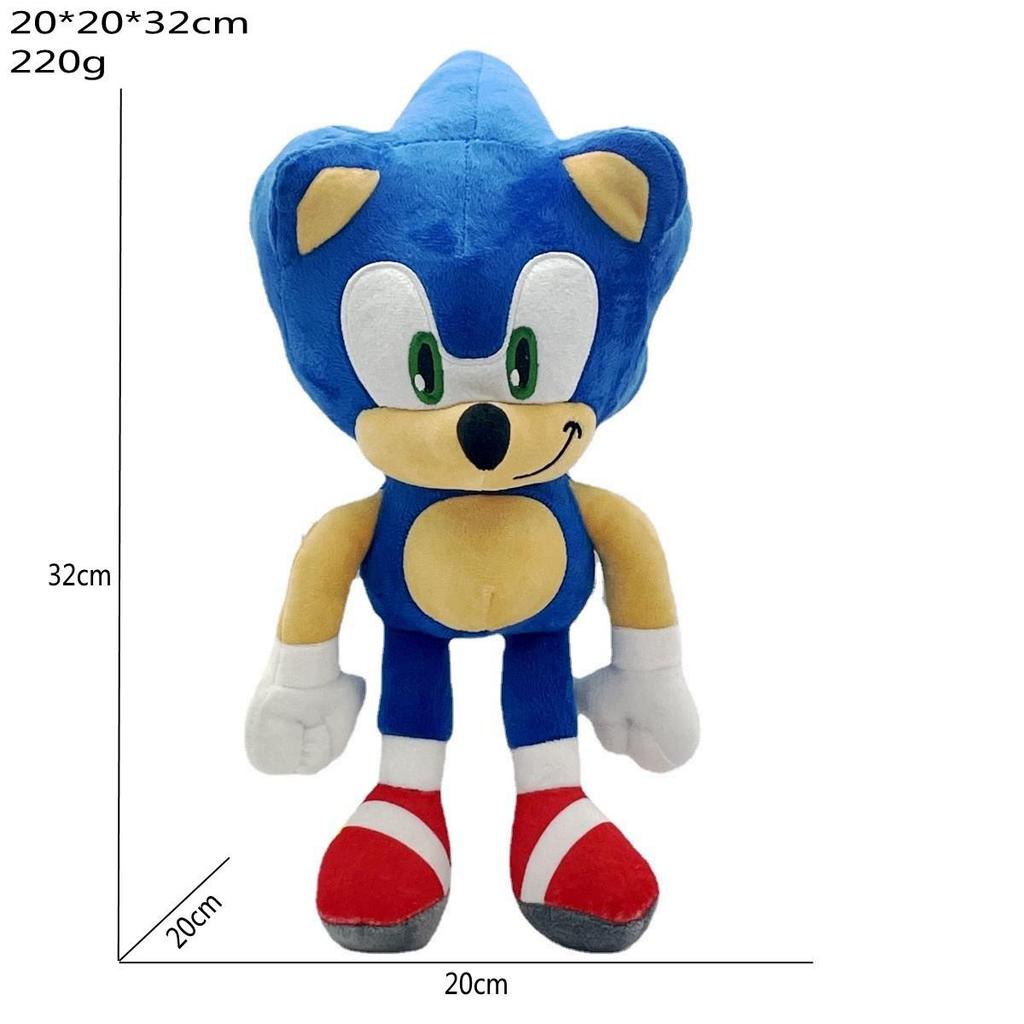 Hedgehog Sonic Plush Toy Backpack - Super Sonic & Tails Doll Set