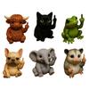Middle Finger Animal Ornament Synthetic Resin Statue Realistic Design Sculpture Funny Humorous Home