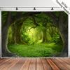 2D Magischer Wald Banner für Party und Fotoautomaten Hintergrund