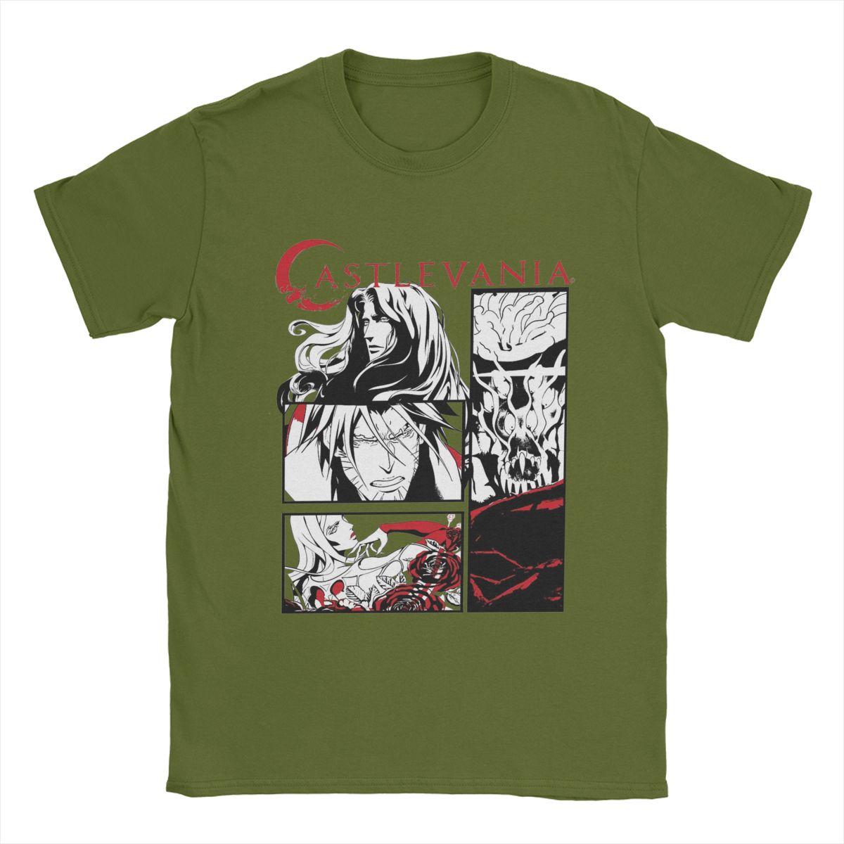 

Castlevania Black & White Comic Men T Shirt Casual Tees Short Sleeve Round Neck T-Shirt Cotton 4XL 5XL 6XL Clothing 4XL