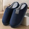 Unisex Thick Soled Cotton Slippers Warm Indoor Non Slip