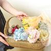 Boat Shape Handwoven Storage Basket For Picnic Flower Decoration And Home Organization Craft Of Sturdy PE Materials