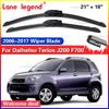 Für Daihatsu Terios J200 F700 2006-2017 Frontscheibenwischerblätter 2 Stück Windschutzscheiben-Fensterzubehör 2009 2012 2014 2015