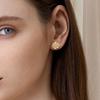 Vintage Gold Geometric Earrings Women Irregular Earrings Alloy Texture Perfect for Daily Wear and Special Occasions