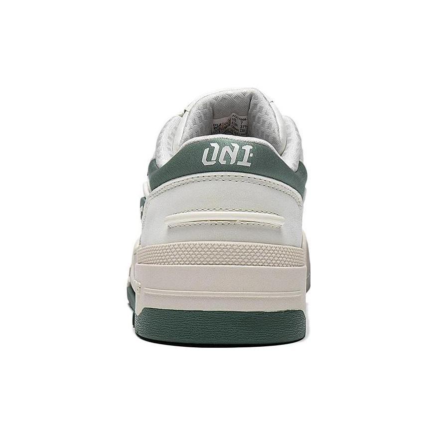 Li Ning 001 BTC Slijtvast Ademend Lage top Skateboard Schoenen Dames Wit Groen AGCT008-1