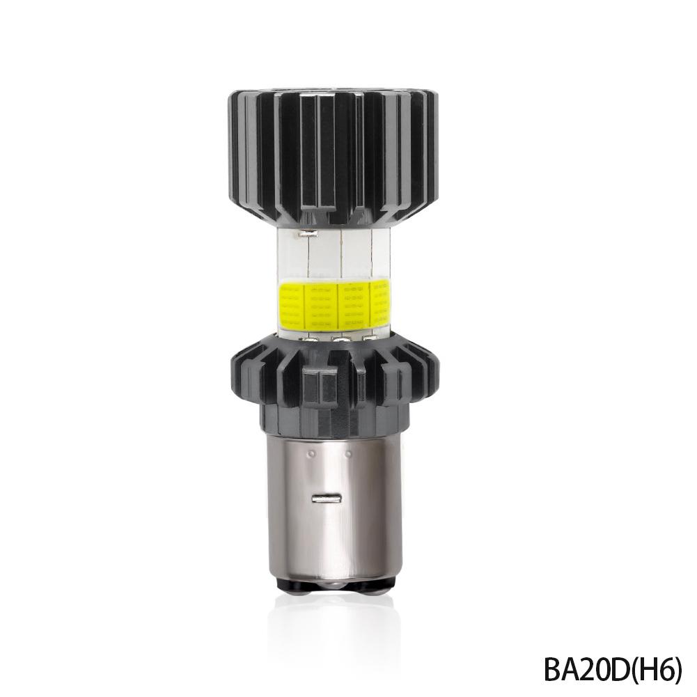 12V-80V 8 Sides COB Super Bright LED Motorcycle Headlight H4 BA20D Bulbs Waterproof High Low Lamp Scooter Fog Lights