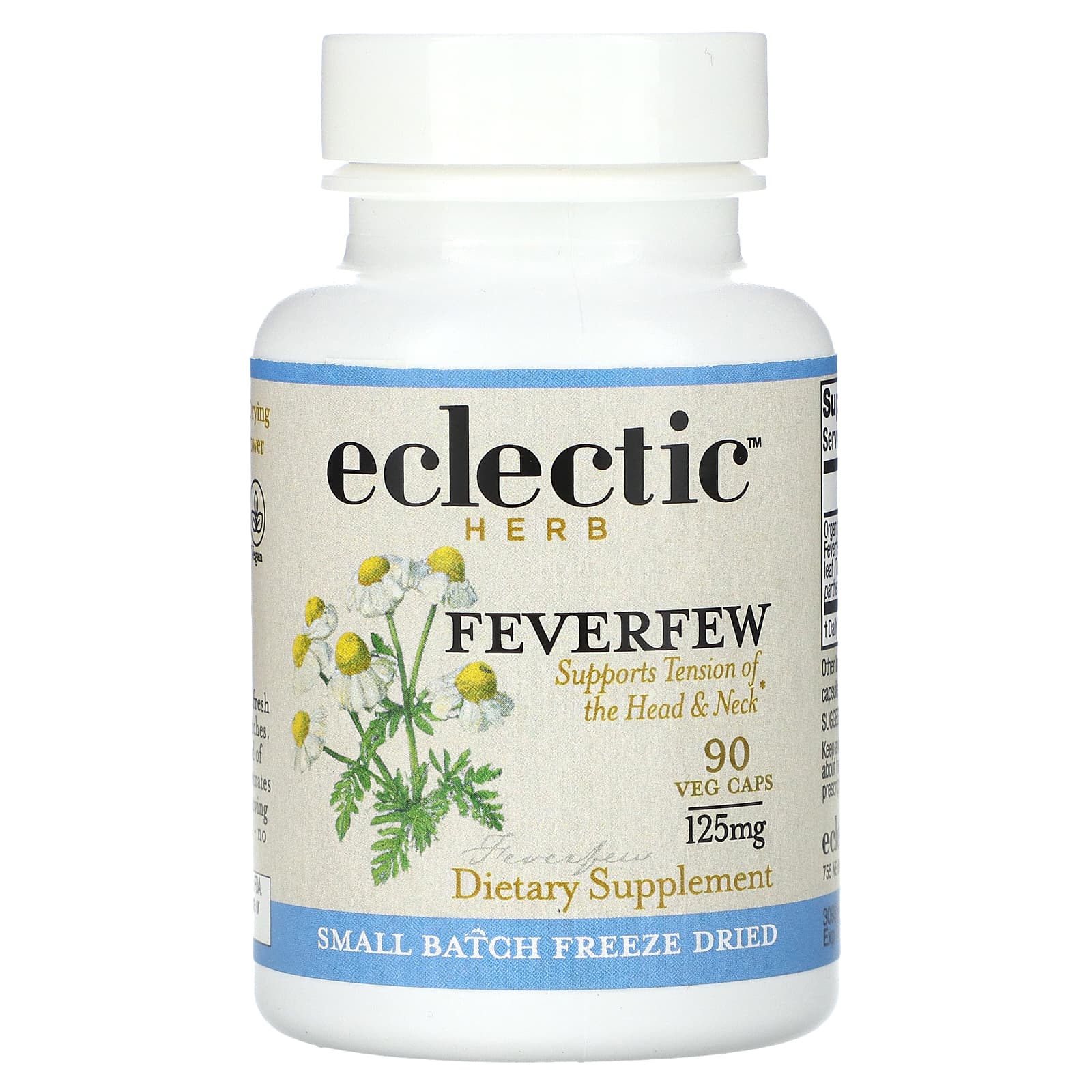 

Feverfew, 125Mg, 90 Veggie Caps