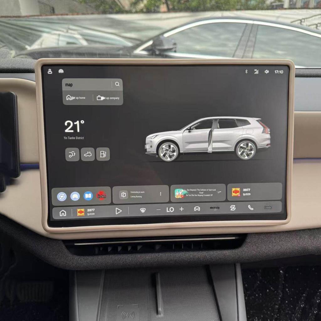 Volvo XC70 Center Console Displayschutz & Navigationsblende Silikonpad - Passend für 26 Modelle