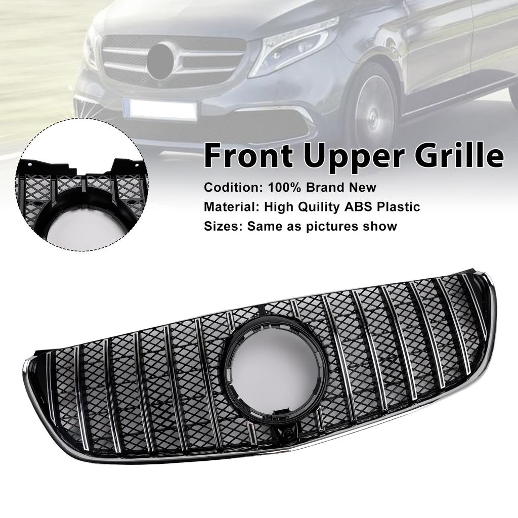 Front Upper Grill Grille Fit Mercedes Benz V Class W447 2014-03.2019