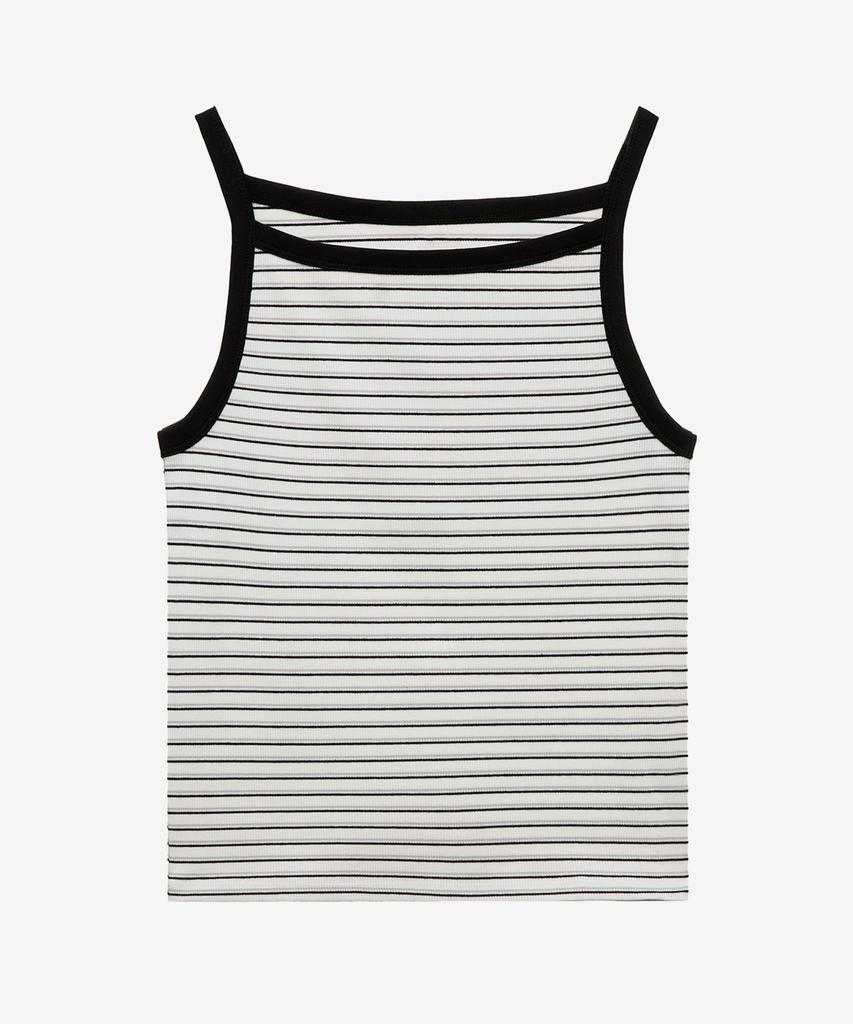MIND BRIDGE WOMEN [W] Boat Neck Ribbed Stripe Top - 2 Colors