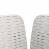 1 Seater Armchair with Cushion Rattan Look PP White