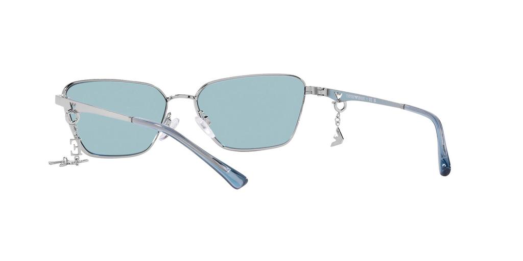 Sonnenbrille EA2141 SHINY SILVER AZURE Glas 56 [Emporio Armani] Fassung/LEICHT