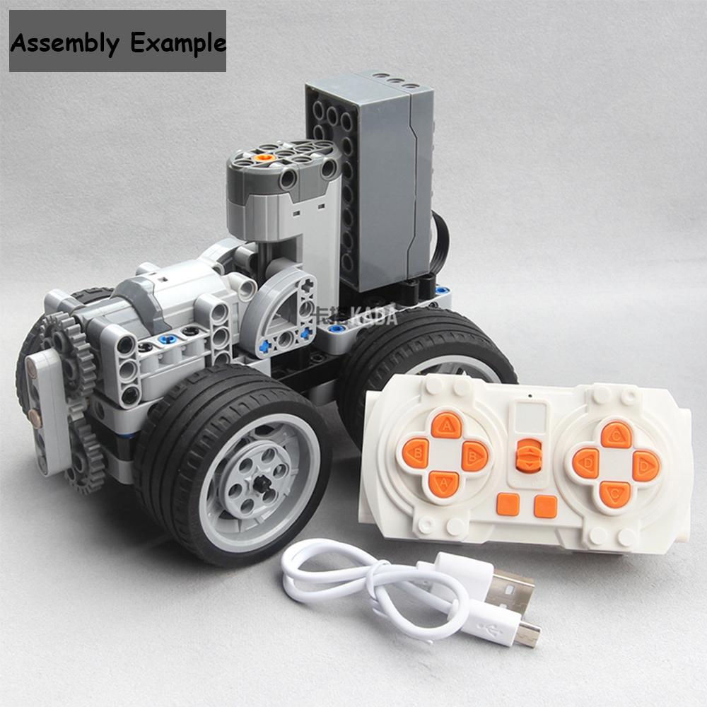 MOC Basic Car Chassis for Sports Car Modification Support Redesign Motors Shock Absorbing Steering Suspension Building Blocks