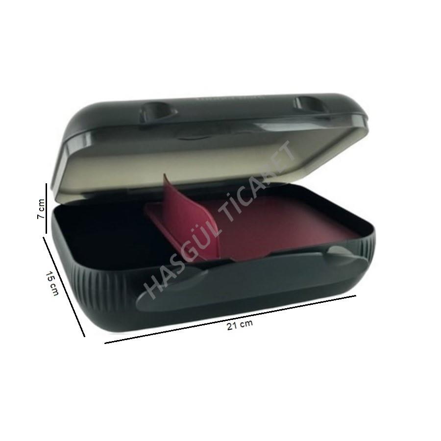 Tupperware LUNCH BOX WITH COMPARTMENT LARGE SANDWICH WALLET HSGL