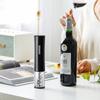 Deschizător electric de sticle de vin Dispozitiv de îndepărtare automat a tirbușonului Extractor de vin motorizat, alimentat cu baterii, cu deschizător de tăietor de folie blocabil