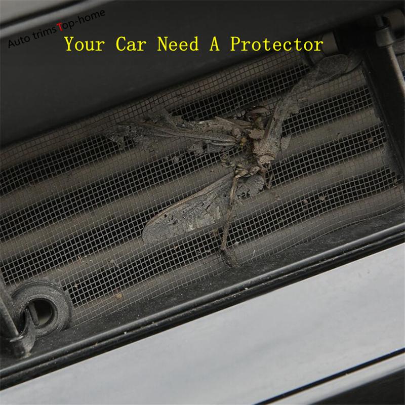 Car Front Grille Middle Net ect-Proof Net Water Tank Condenser Protective Net Cover Fit For Hyundai Tucson NX4