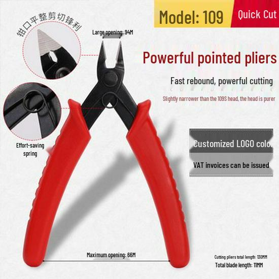 5-Zoll Antistatische Diagonale Nasen-Angusszangen Kunststoff Elektronikzangen