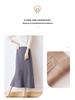 Women's Wool A-Line Midi Skirt - Elastic High Waist, Flared, Slimming, Knitted for Autumn/Winter