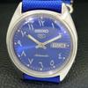 Seiko 5 AUTOMATIC JAPAN MENS 6309A VINTAGE ARABIC BLUE DIAL WATCH A702438-5 R124-a702438