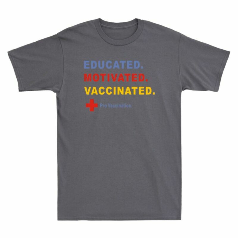 Immunization Vaccine Tee Tshirt Adult Premium Vaccination Unisexs Vaccinated Pro