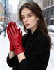 Fashion Women's Gloves Color Sheepskin Winter Warm Thin Touch Screen Gloves High Quality