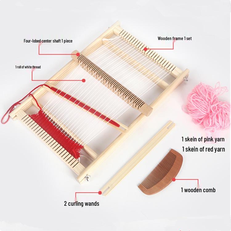 Loom DIY Weaving Kit for Kids & Adults - Handmade Wooden Craft for Students