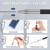 Nezyo 12 Pieces Welder Pencil with 108 Pieces Round Refills Mechanical Metal Pencil Marker with Built in Sharpener Pen for Construction Workers,