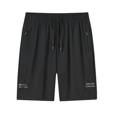 Dingmao Large Size Men's Pants with Added Fat and Thin Ice Silk Shorts, Loose and Breathable, Quick Drying Sports Cropped Pants