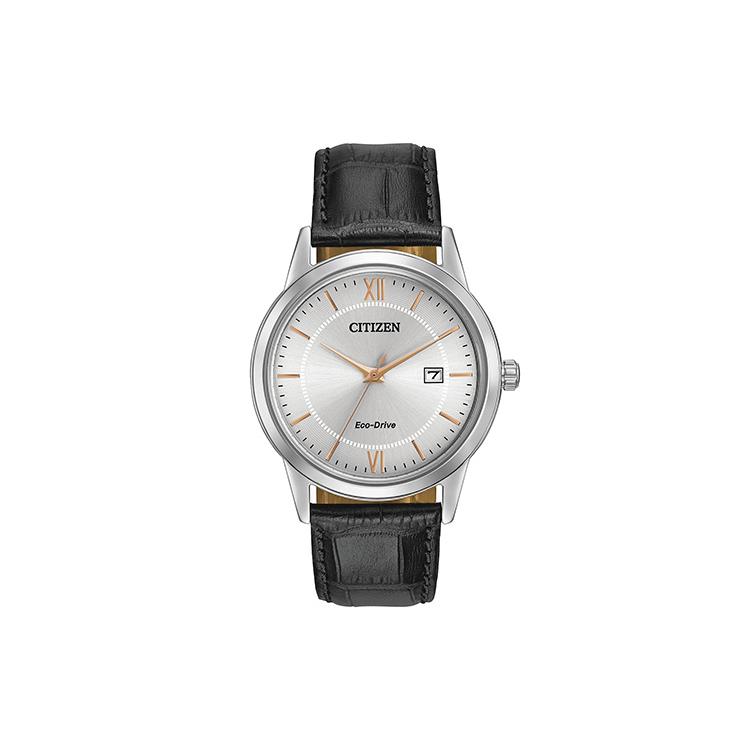 Citizen Ecology Drive Collectie Lichtaangedreven Kwarts Uurwerk Echt Lederen Band Horloge AW1236-03A