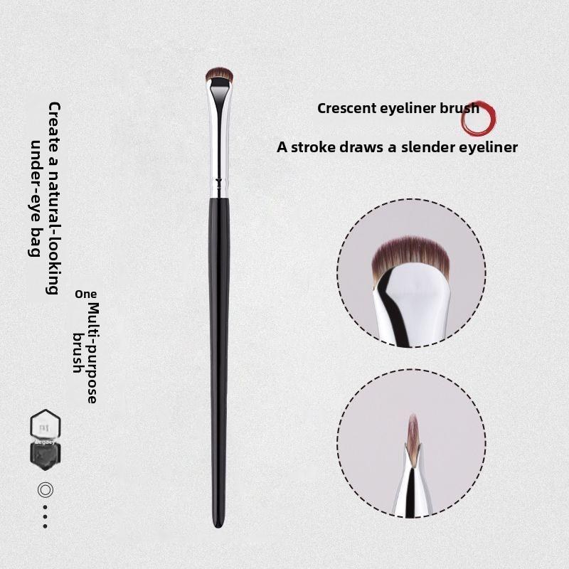 Makeup Brush Crescent Shape Small Detail Eyeshadow Brush Lower Eyelid Aegyo-sal Brush Angled Brush Eyeliner Brush