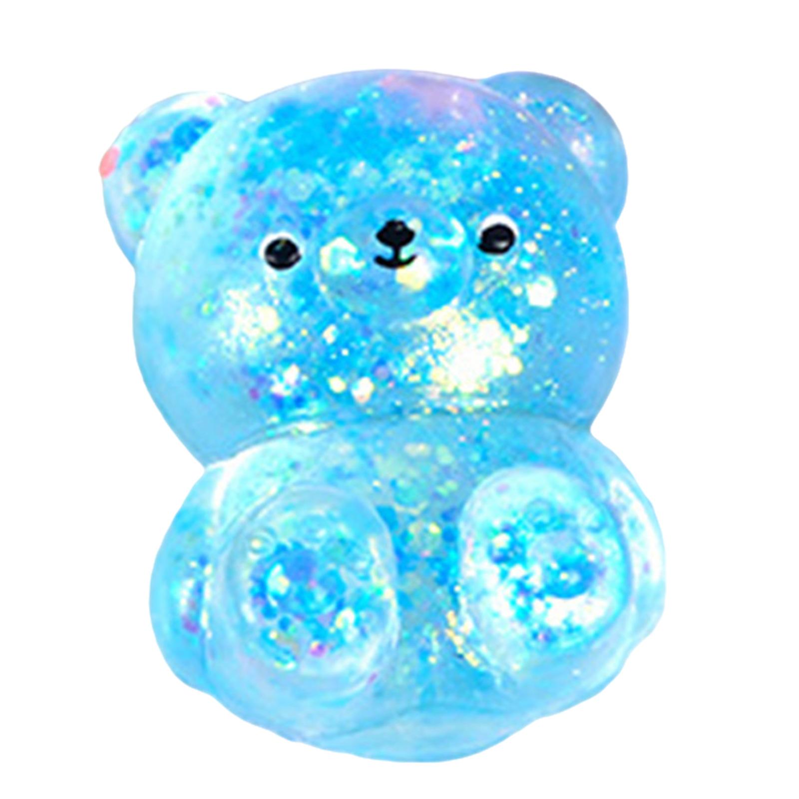 

Мерцающий порошок, стресс-медведь, расслабляющая игрушка, успокаивающая игрушка для офиса, школы, эластичная игрушка в виде животного для студентов и взрослых 1