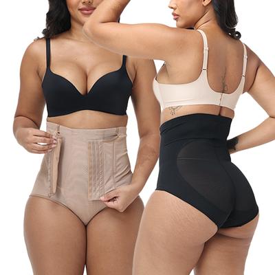 Chiloți Femei cu Talie Înaltă Control Abdomen Reducere Abdomen Lenjerie Intimă Compresie Modelator Corp Cârlig Reglabil Fajas Pantalon Scurt din Plasă