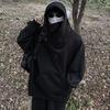 Erkekler Kazak Japon Harajuku Kentsel Sokak Sokak Siber Punk Hoodie Nefes Rahat Kazak Üst Kış Sonbahar için