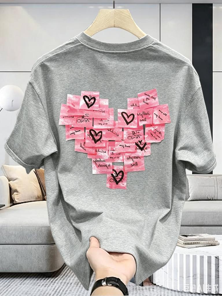 Couple Sportscraut Cotton Short Sleeve Tshirt Young Unisex And Unisexs Summer Ins Loose Casual Half Sleeve Top