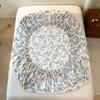 Type A Floral Printed Fitted Sheet Cotton Mattress Protector (No Pillowcase)