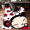 Custom PUCCA Mat Personalized Name, Polyester Washable Indoor Entryway Rug, Gift for Christmas, Easter, Thanksgiving Day