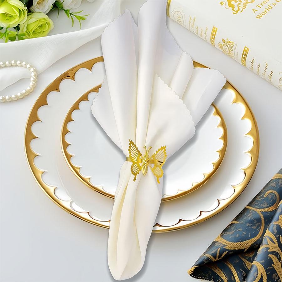 Butterfly Napkin Rings for Weddings & Hotel Table Settings
