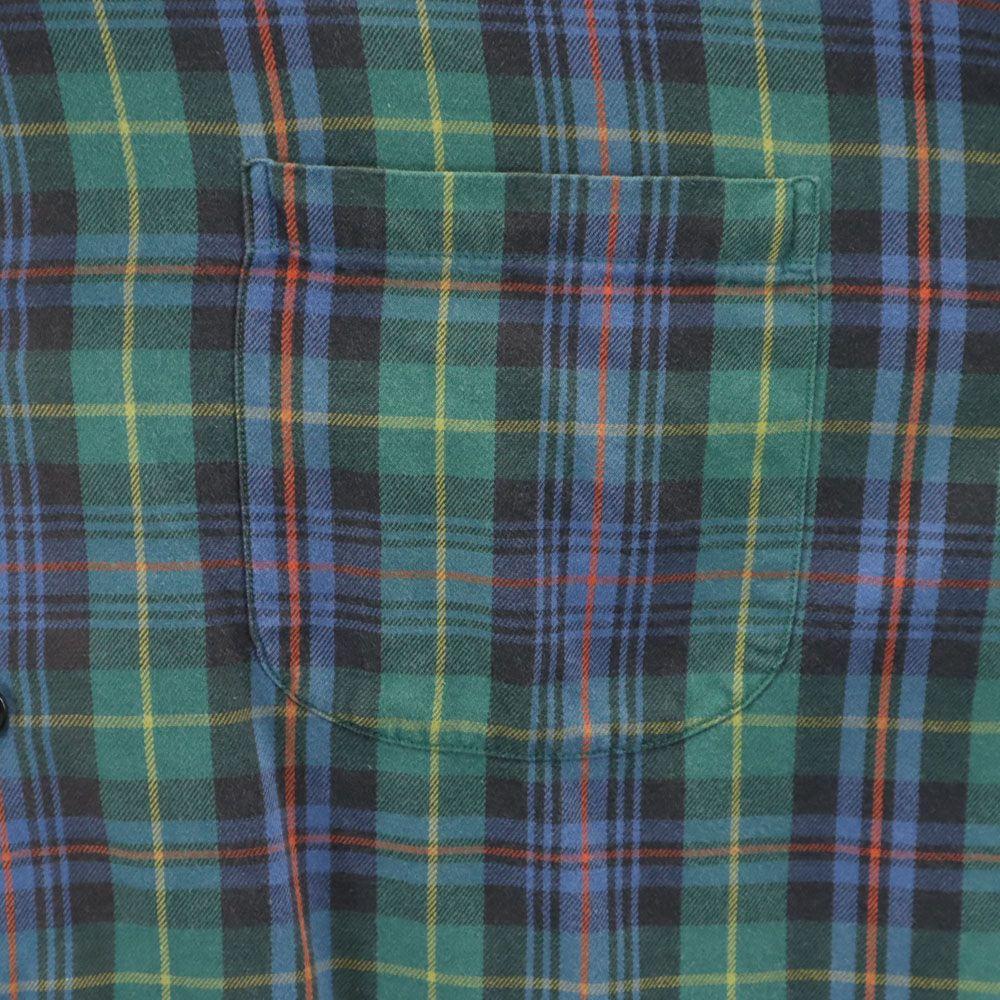 RRL 90s Old Initial Tag Red 3 Stars Long Sleeve Check Shirt RALPH LAUREN Men's Used