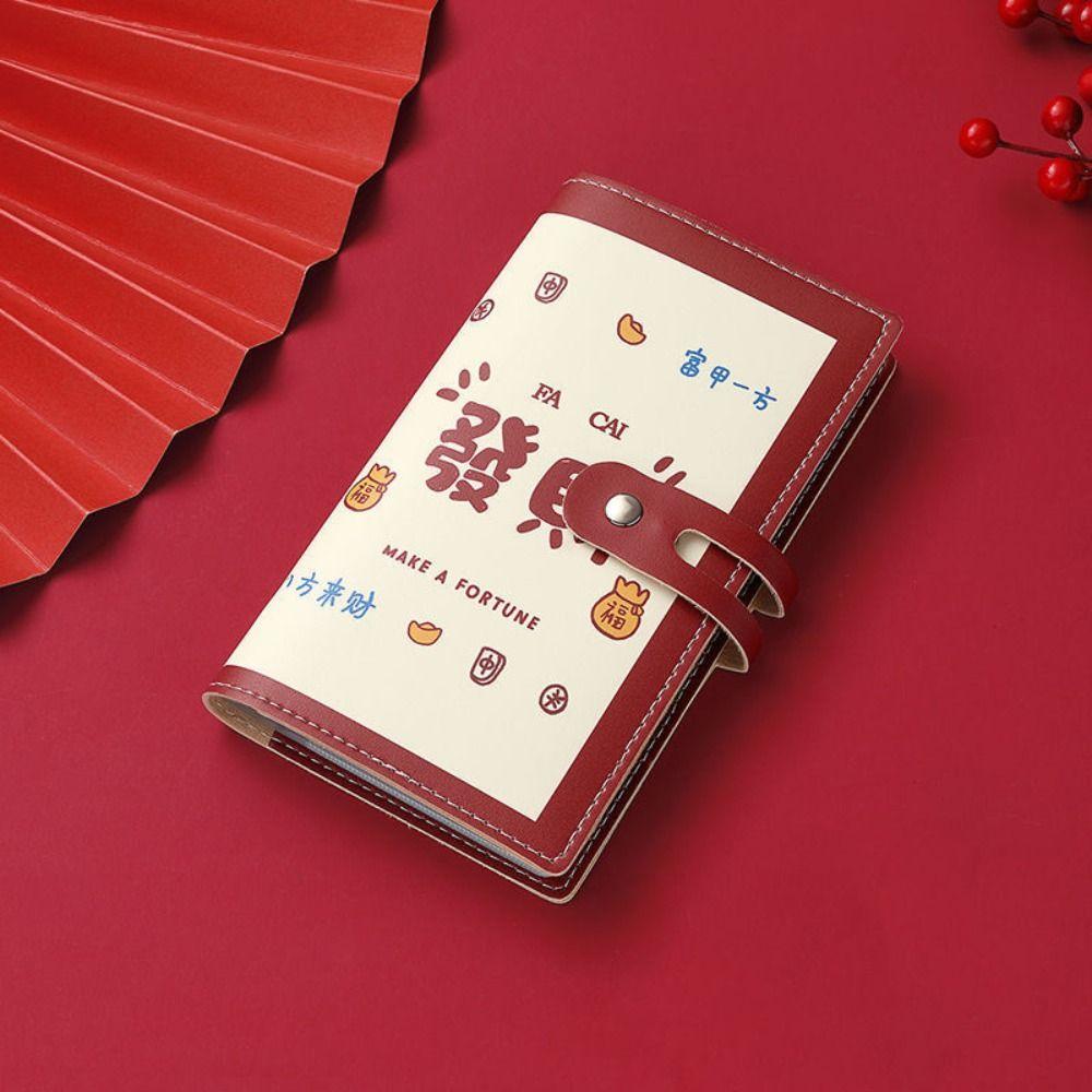 Pu Leather Money Savings Challenges Portable Envelope Challenge Binder  New Year Gifts