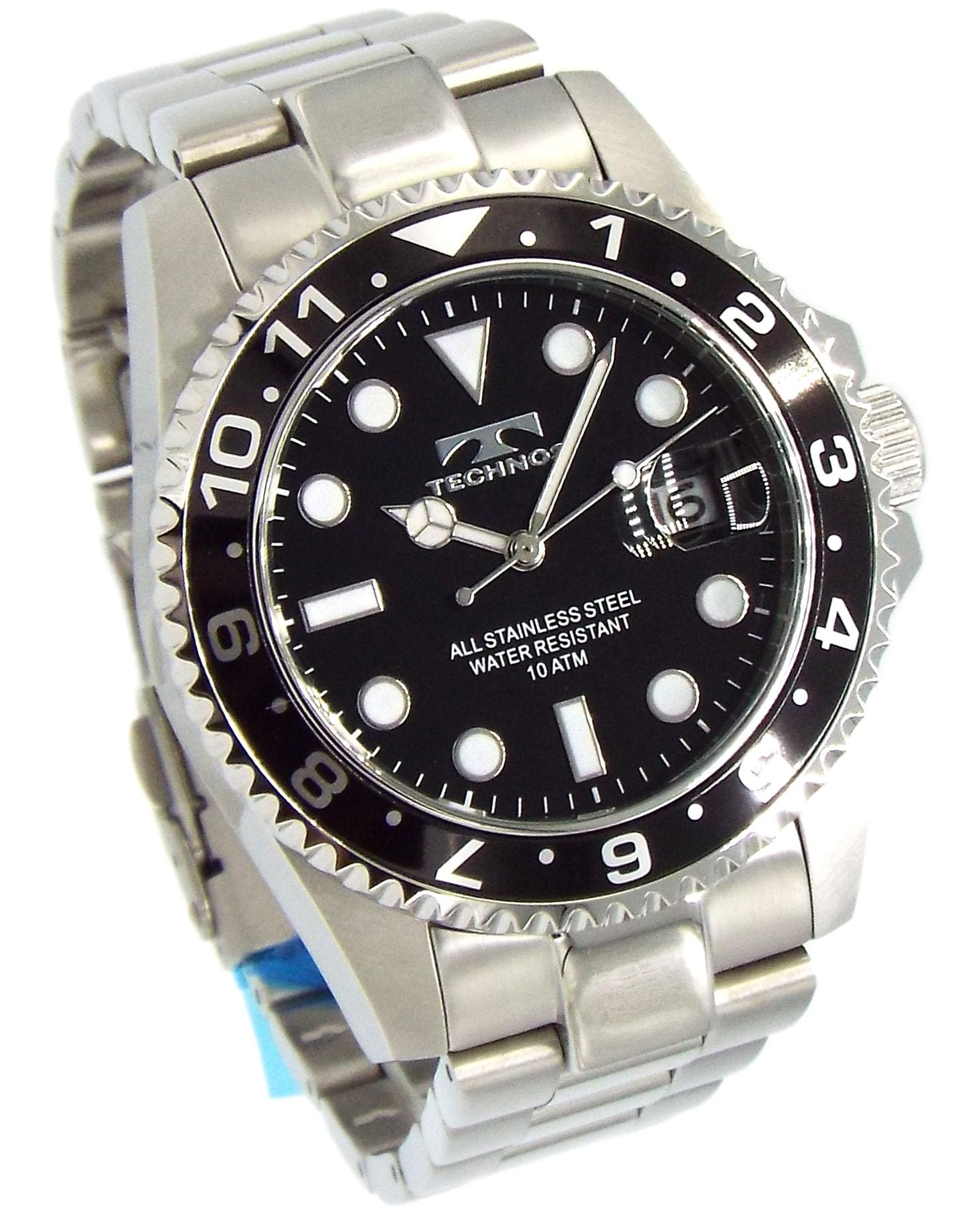 

TECHNOS Diver s Watch, Stainless Steel, Rotating Bezel, Black, TASM419ASB [Parallel Import]