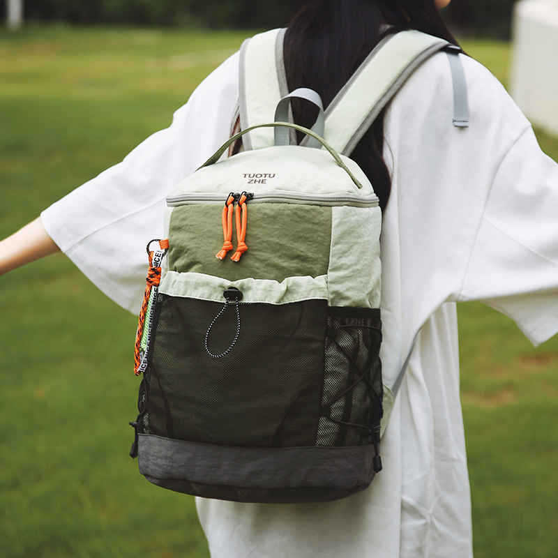 Schoolbag Large and Small Travel Schoolbag Large Capacity Outdoor Light Backpack Leisure Hiking Bag Backpack