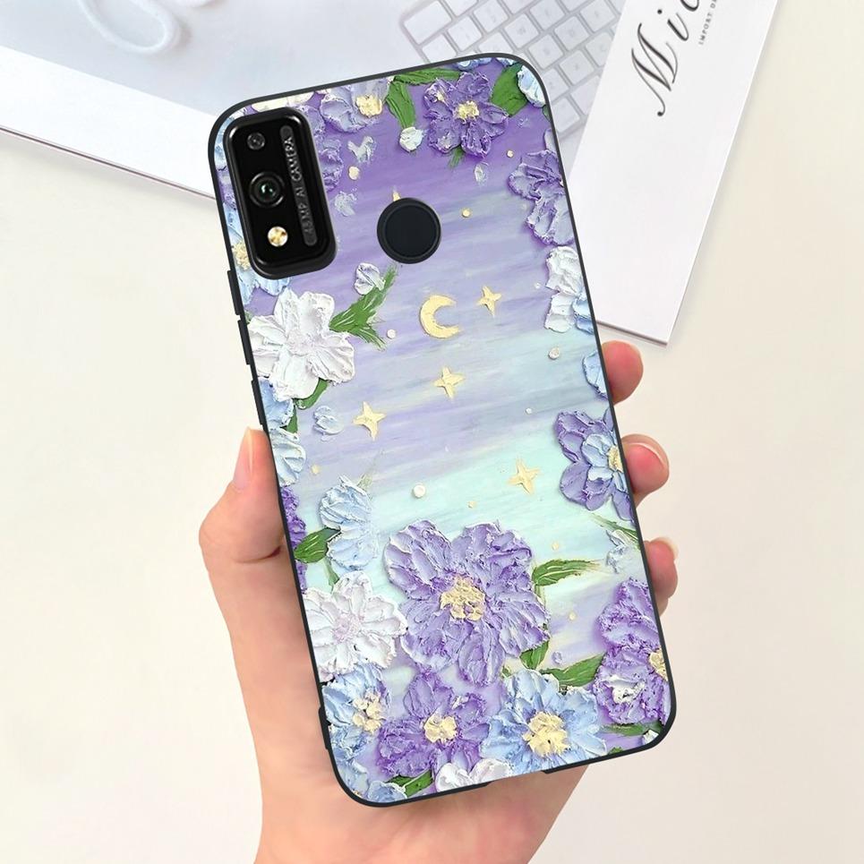 Soft Silicone Cases For Huawei Honor 9X lite Case JSN-L21 JSN-L22 JSN-L23 Coque Fundas Luxury Design Pattern Soft Silicone Etui